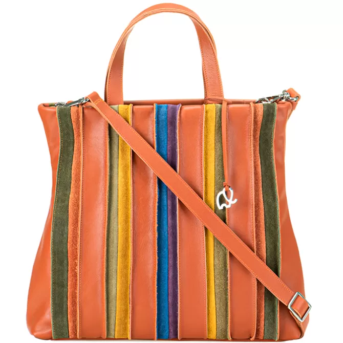 Cabas Laguna En Cuir Et En Daim Grand Format Lucca | Mywalit Cheap