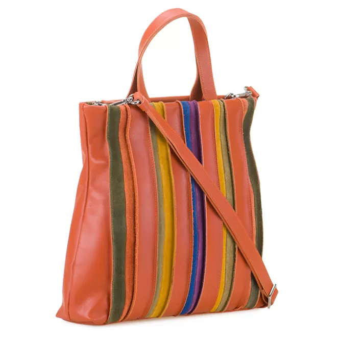 Cabas Laguna En Cuir Et En Daim Grand Format Lucca | Mywalit Cheap