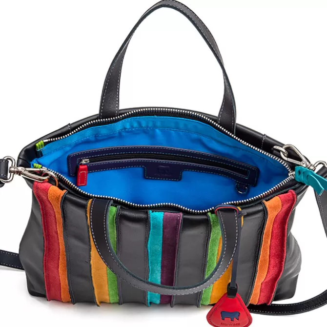 Cabas Laguna En Cuir Et En Daim Grand Format Noir | Mywalit Cheap