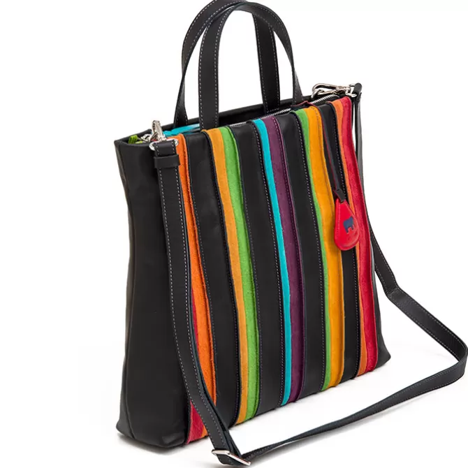 Cabas Laguna En Cuir Et En Daim Grand Format Noir | Mywalit Cheap