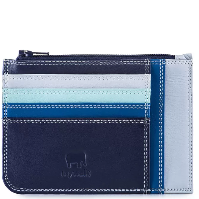 Porte-Cartes Mince Avec Porte-Monnaie Denim | Mywalit Best