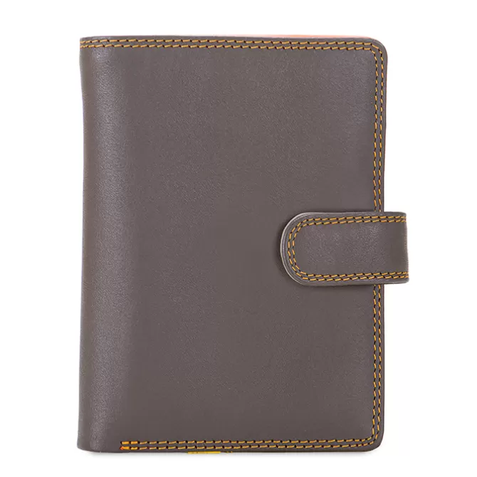 Portefeuille A Bouton-Pression Grand Format Fumo | Mywalit Best