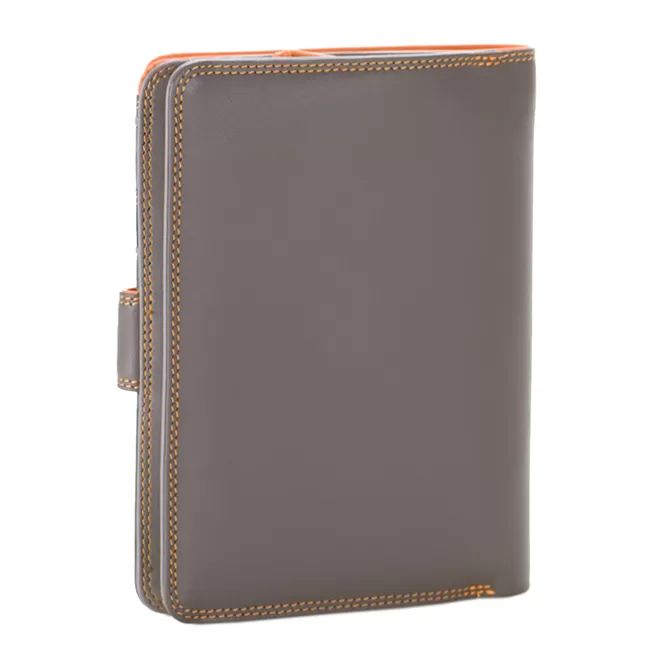 Portefeuille A Bouton-Pression Grand Format Fumo | Mywalit Best