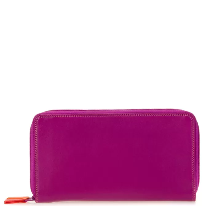 Portefeuille A Double Zip Grand Format Sangria Multi | Mywalit Discount
