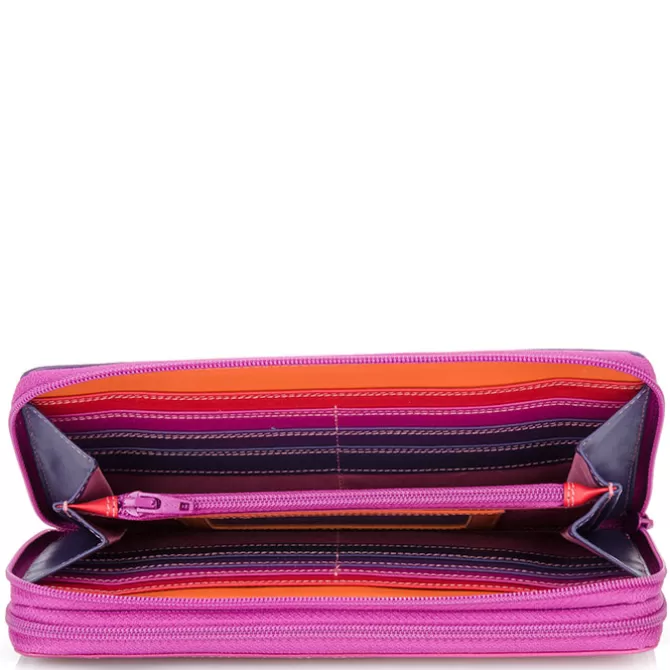 Portefeuille A Double Zip Grand Format Sangria Multi | Mywalit Discount