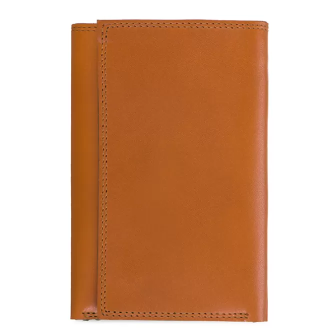 Portefeuille A Trois Volets Homme Avec Zip Fauve-Olive | Mywalit New