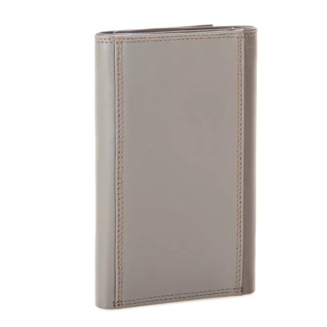 Portefeuille A Trois Volets Homme Avec Zip Nappa Fumo | Mywalit New