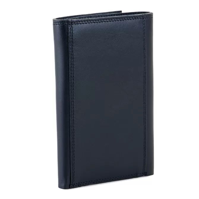 Portefeuille A Trois Volets Homme Avec Zip Noir-Bleu | Mywalit Cheap
