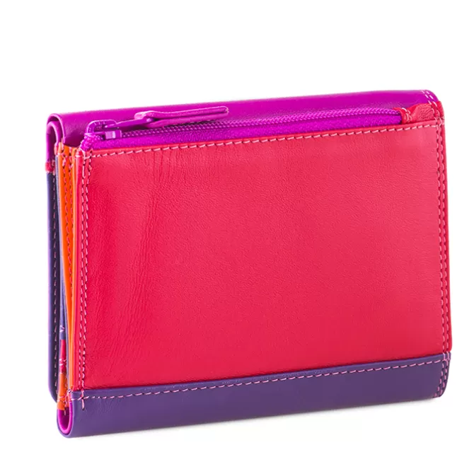 Portefeuille A Trois Volets Moyen Format Sangria Multi | Mywalit Sale