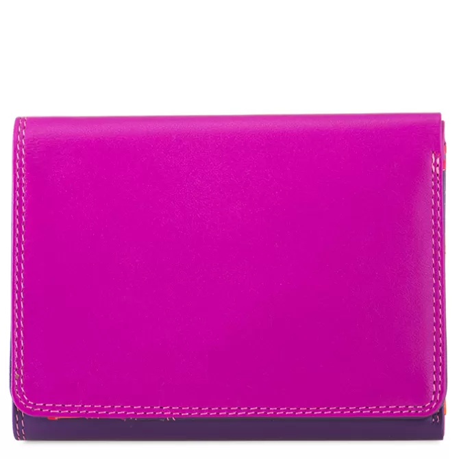 Portefeuille A Trois Volets Moyen Format Sangria Multi | Mywalit Sale