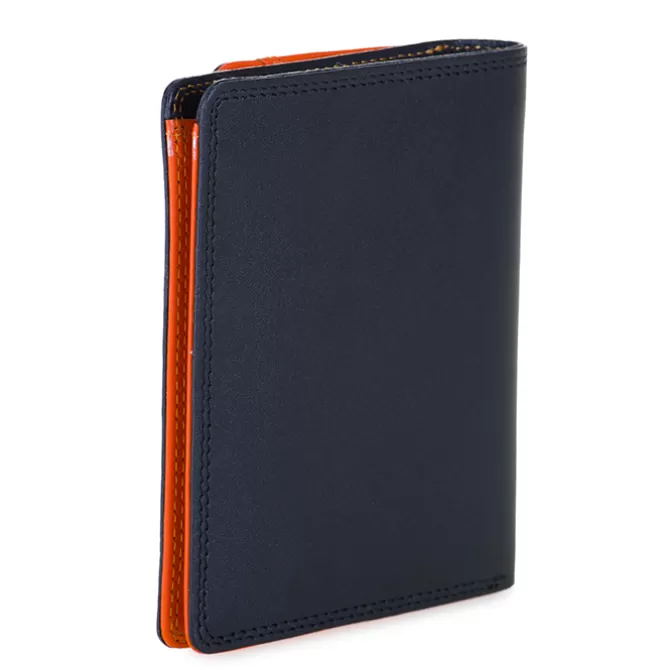 Portefeuille Avec Porte-Monnaie Plat Noir-Orange | Mywalit Online