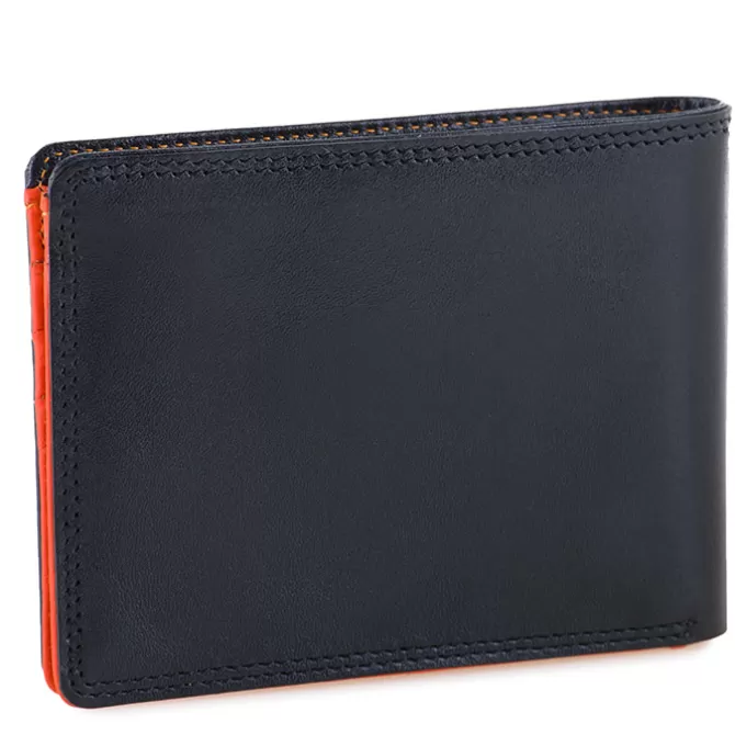 Portefeuille Jeans Rfid Pour Homme Noir-Orange | Mywalit Online