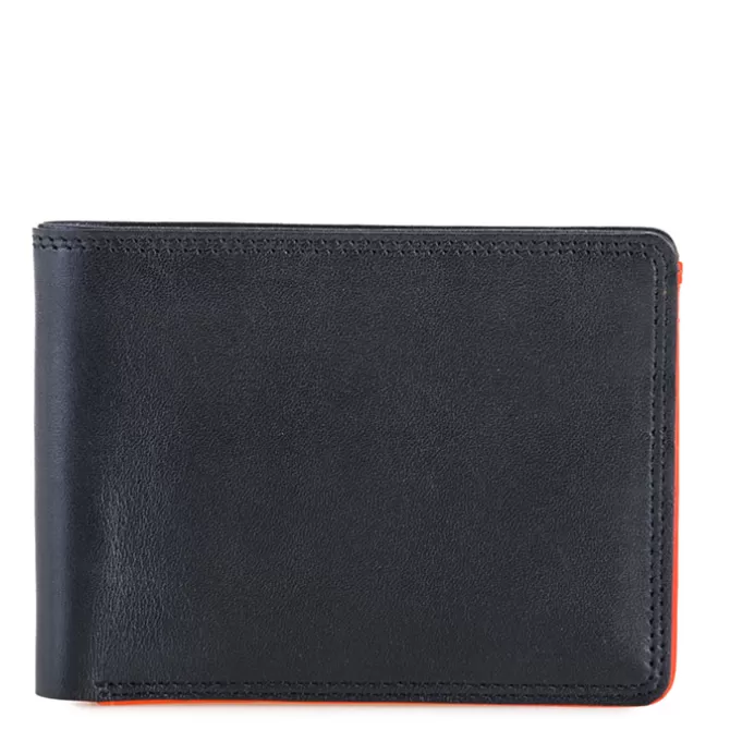Portefeuille Jeans Rfid Pour Homme Noir-Orange | Mywalit Online