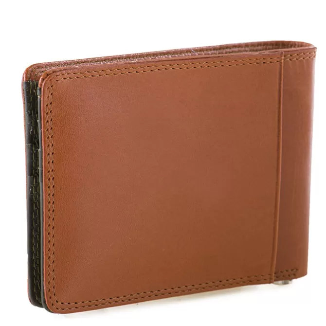Portefeuille Mince Rfid Avec Pince A Billets Fauve-Olive | Mywalit Cheap