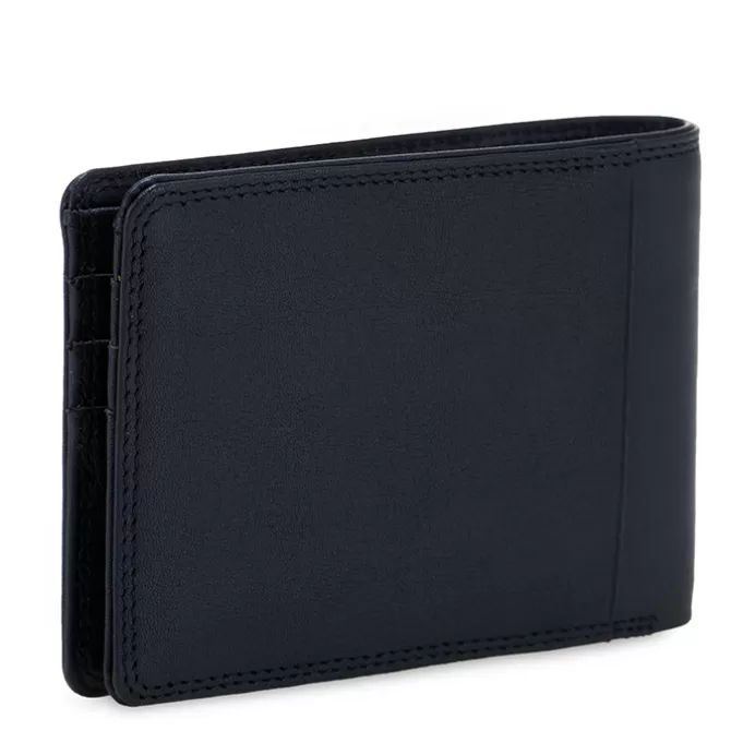 Portefeuille Mince Rfid Avec Pince A Billets Nappa Noir | Mywalit Hot