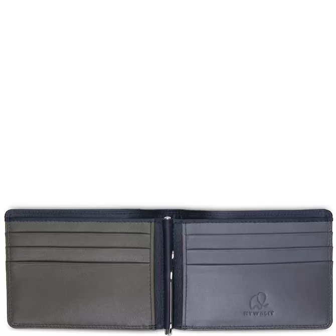 Portefeuille Mince Rfid Avec Pince A Billets Nappa Notte | Mywalit Best