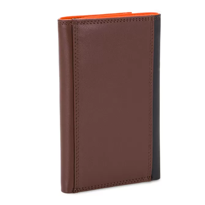 Portefeuille Rfid A Trois Volets Homme Avec Zip Nappa Cacao | Mywalit Best