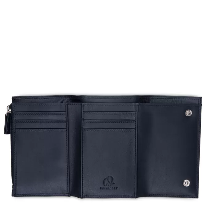 Portefeuille Rfid A Trois Volets Homme Avec Zip Nappa Noir | Mywalit Best Sale