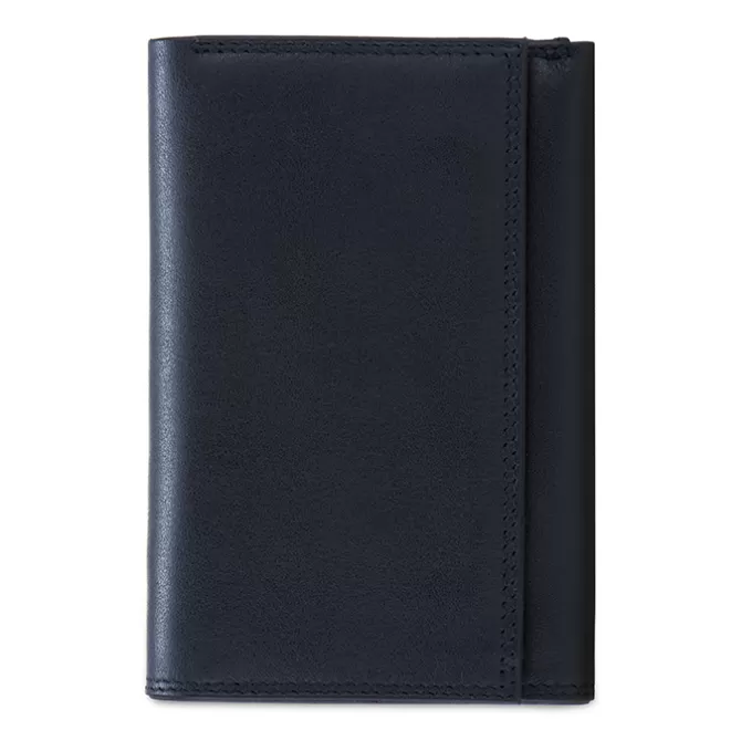 Portefeuille Rfid A Trois Volets Homme Avec Zip Nappa Noir | Mywalit Best Sale