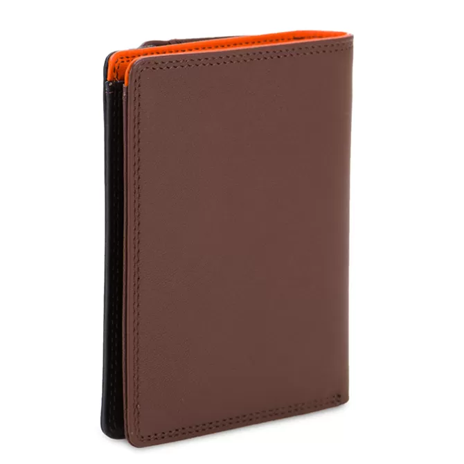Portefeuille Rfid Avec Porte-Monnaie Plat Nappa Cacao | Mywalit Store
