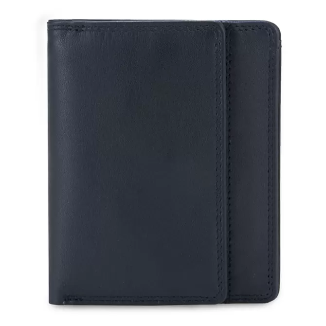 Portefeuille Rfid Avec Porte-Monnaie Plat Nappa Noir | Mywalit New