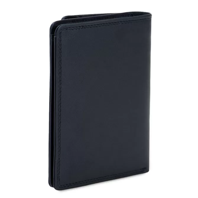 Portefeuille Rfid Avec Porte-Monnaie Plat Nappa Noir | Mywalit New