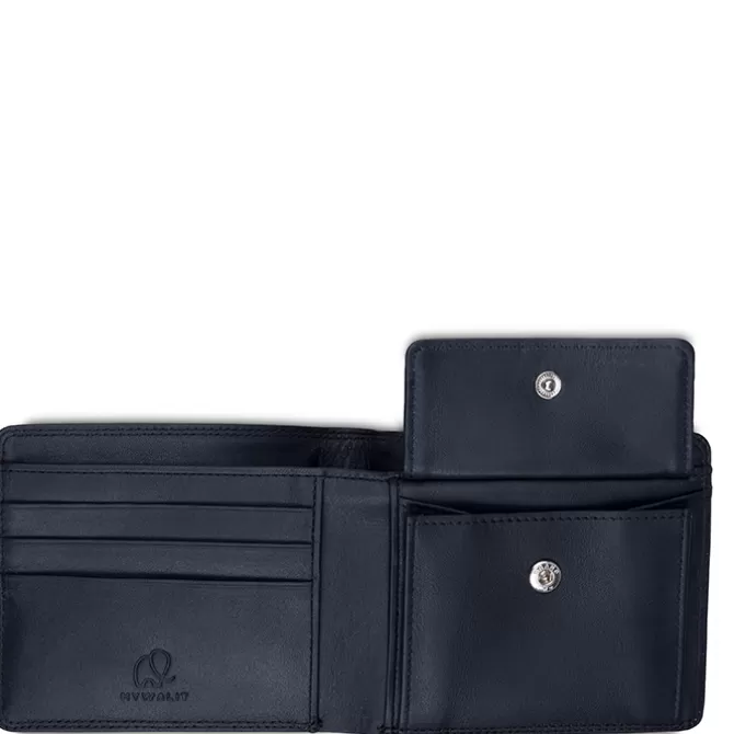 Portefeuille Standard Rfid Pour Homme Avec Poche A Monnaie Nappa Noir | Mywalit Online
