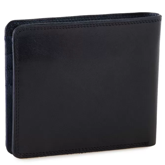 Portefeuille Standard Rfid Pour Homme Avec Poche A Monnaie Noir-Bleu | Mywalit Outlet