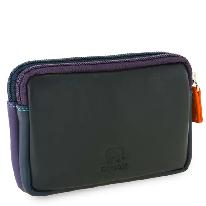Porte-Monnaie A Double Zip En Cuir Petit Format Black Pace | Mywalit Shop