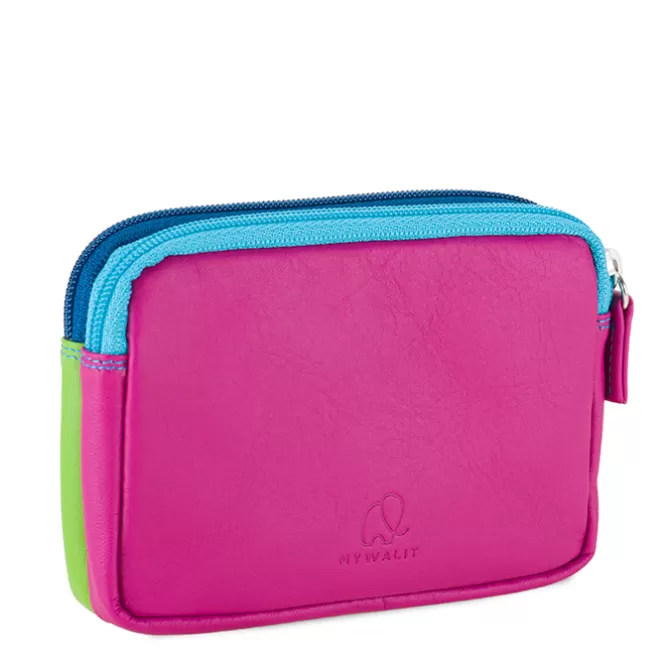 Porte-Monnaie A Double Zip En Cuir Petit Format Liguria | Mywalit Sale
