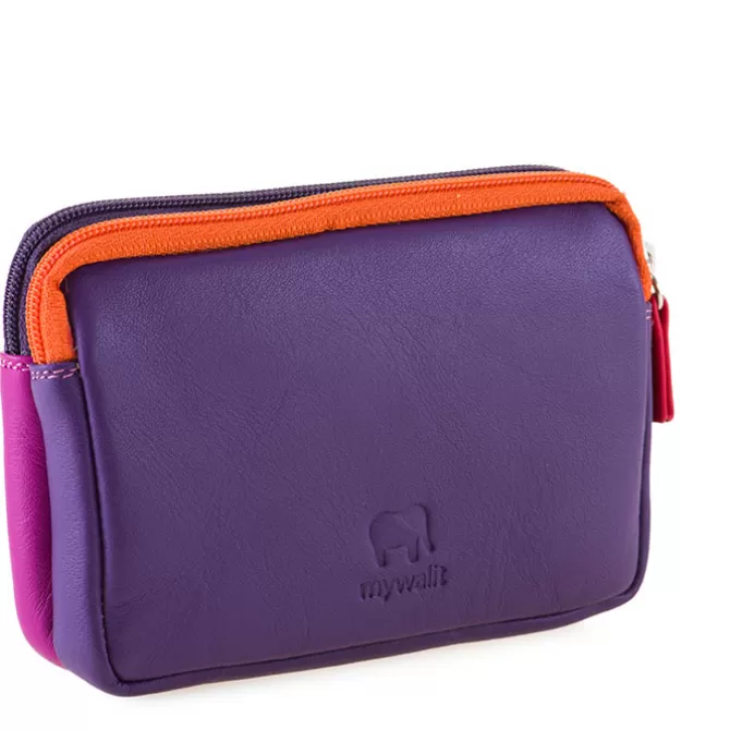 Porte-Monnaie A Double Zip En Cuir Petit Format Sangria Multi | Mywalit Cheap