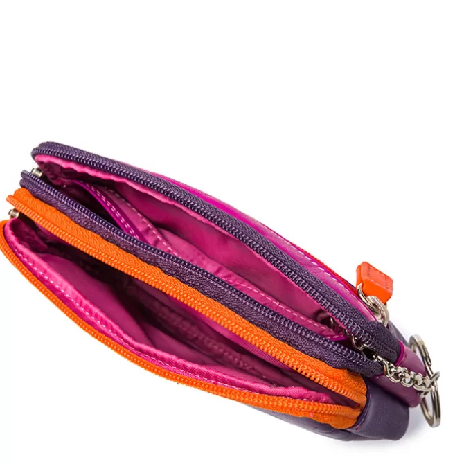 Porte-Monnaie A Double Zip En Cuir Petit Format Sangria Multi | Mywalit Cheap
