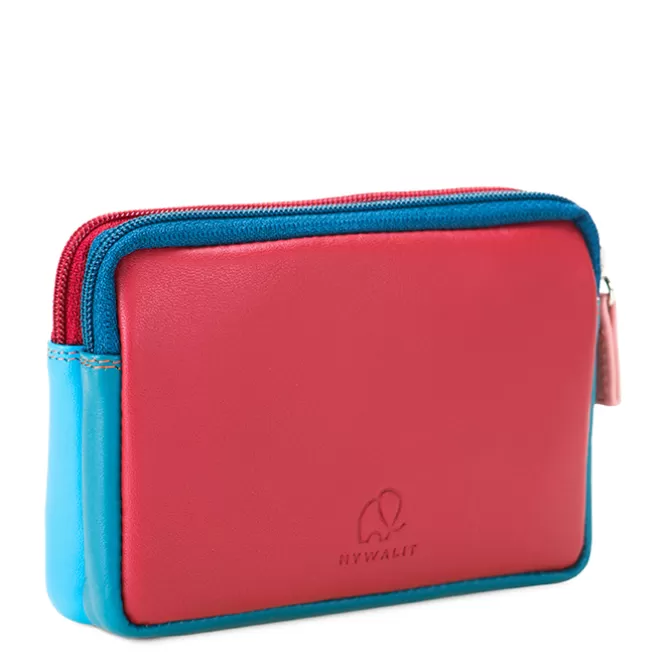 Porte-Monnaie A Double Zip En Cuir Petit Format Vesuvio | Mywalit New