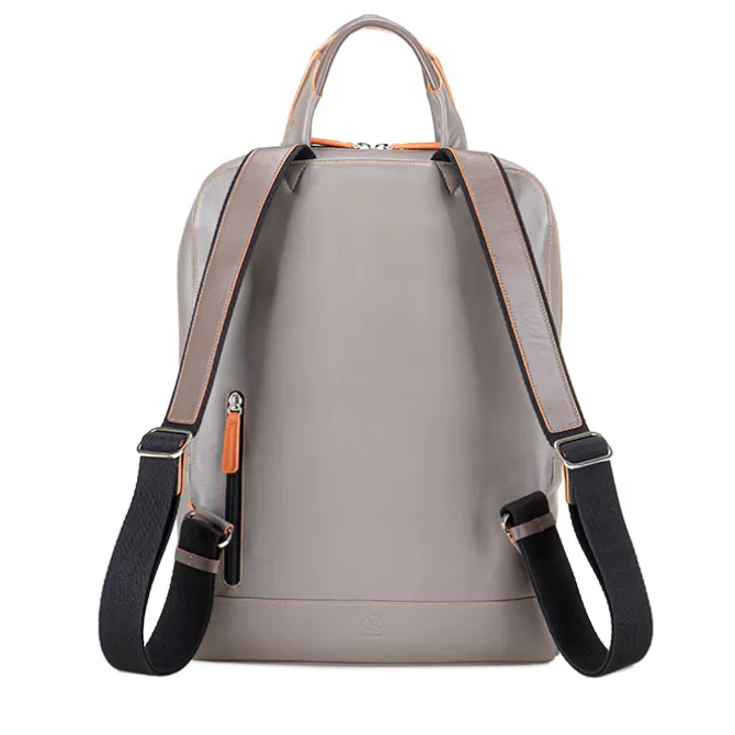 Sac À Dos Mince En Cuir Fumo | Mywalit Store