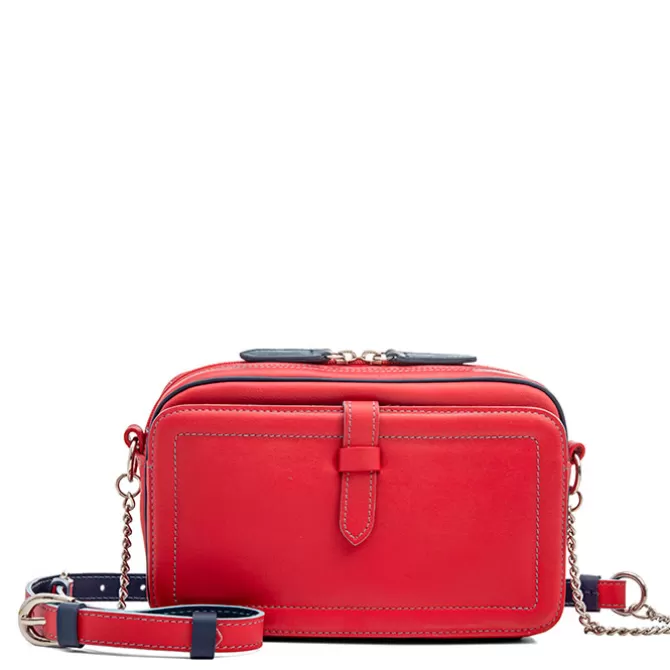 Sac Porte Epaule En Cuir Petit Format Rouge | Mywalit Outlet